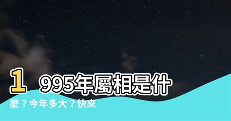 1995 屬|【1995屬什麼】1995年是哪個生肖？屬相是什麼？今年多大了？